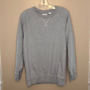 Save the Ocean Recycled Fabric Cozy Gray Crew Neck Sweatshirt Size Medium